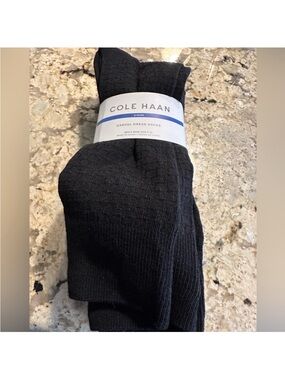 Cole Haan Black Men’s Casual Dress Socks - 6-Pack